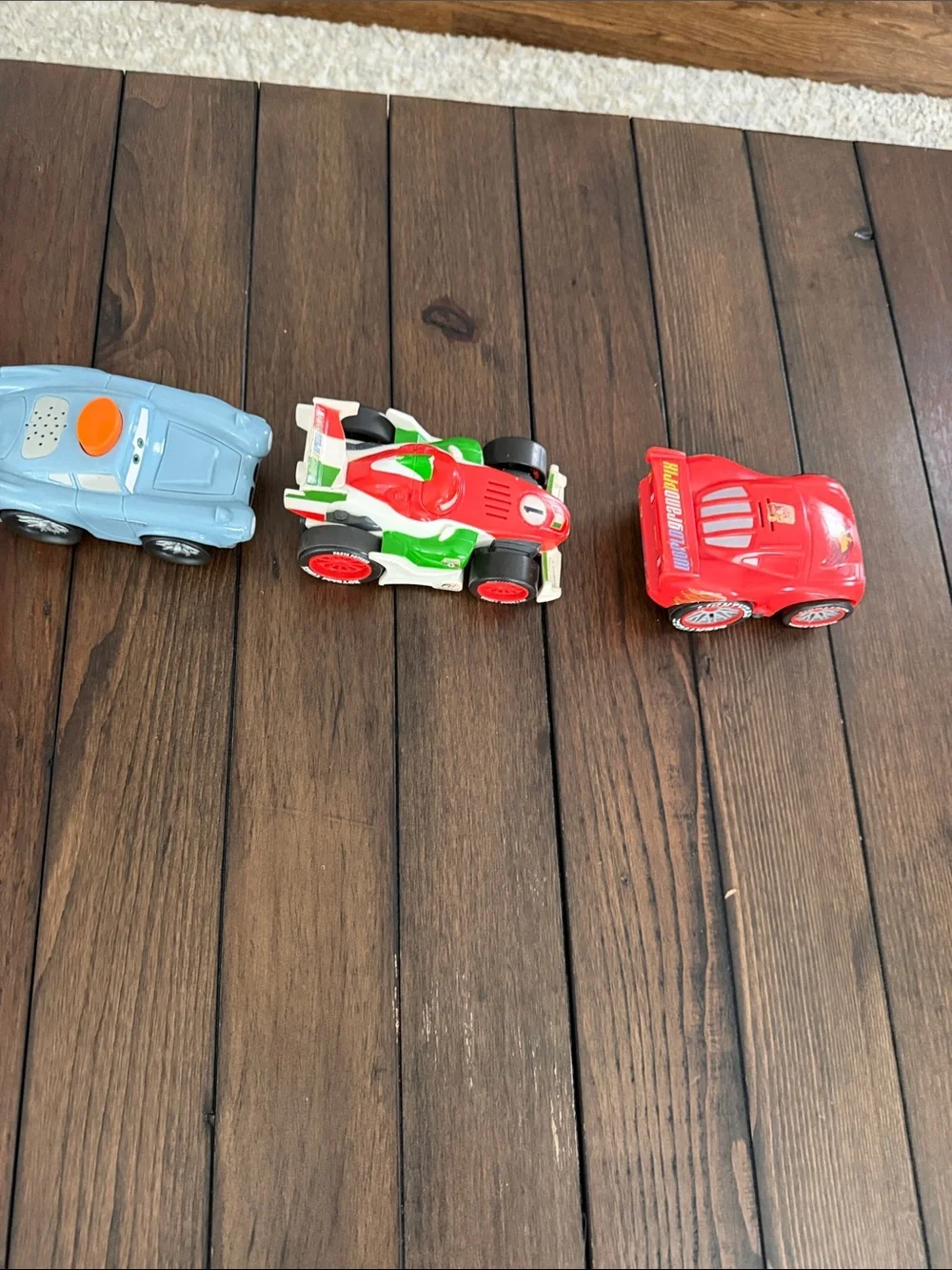 Disney Pixar Shake N Go Vintage Lot Of 3-Fin Mcmissile, Francesco, Mc Queen